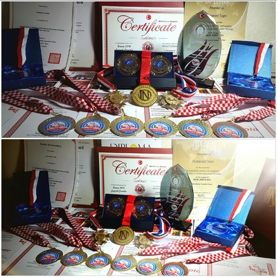 Awards captured from the 41st International Invention Show, INOVA 2016 in Zagreb, Craotia